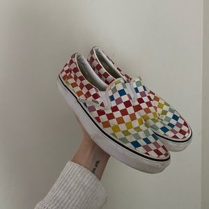 Checkered Slip-on Vans - men’s 7.5, women’s 9